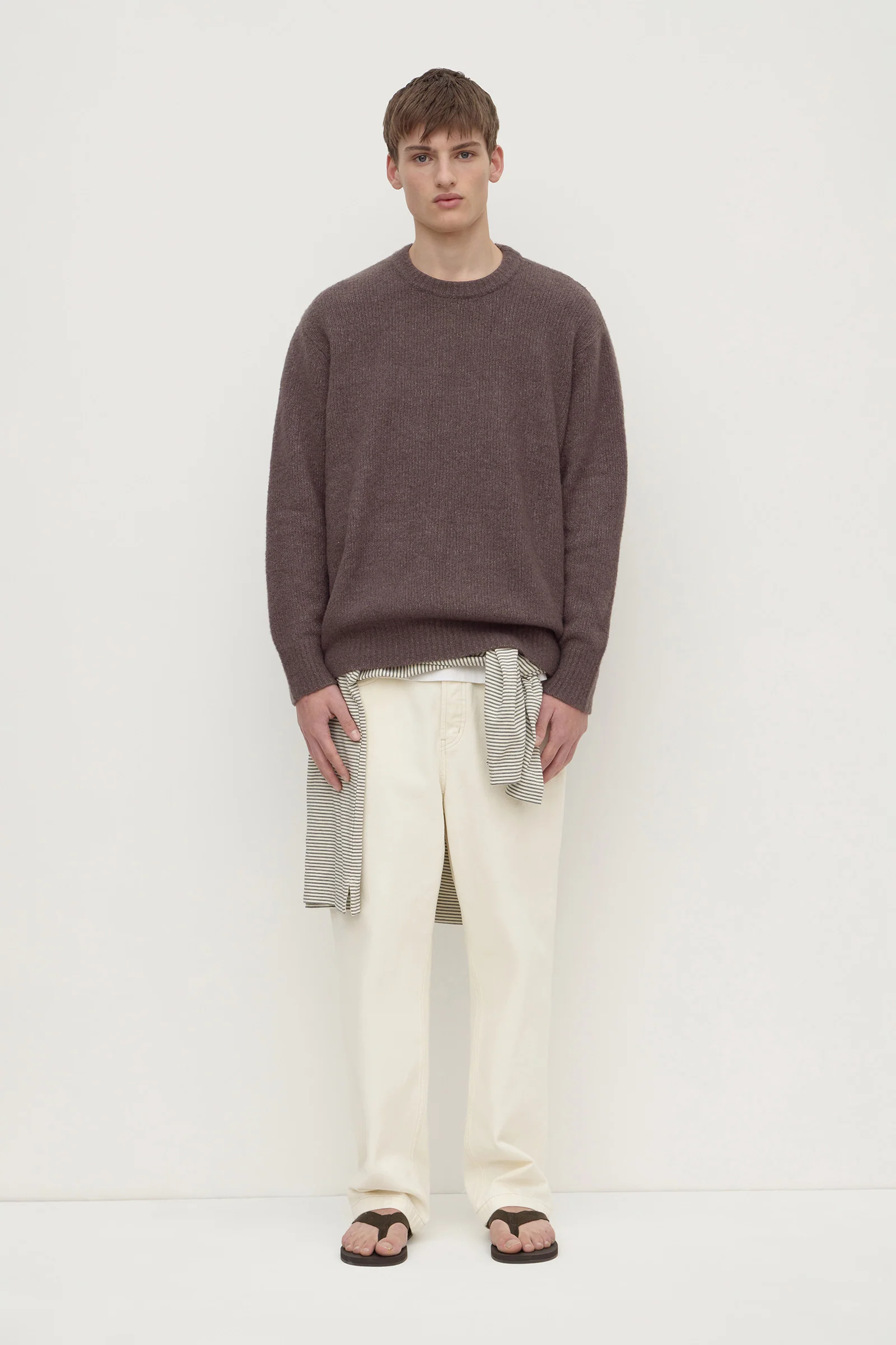Dover Boucle Knit Cashmere Crew - Image 3