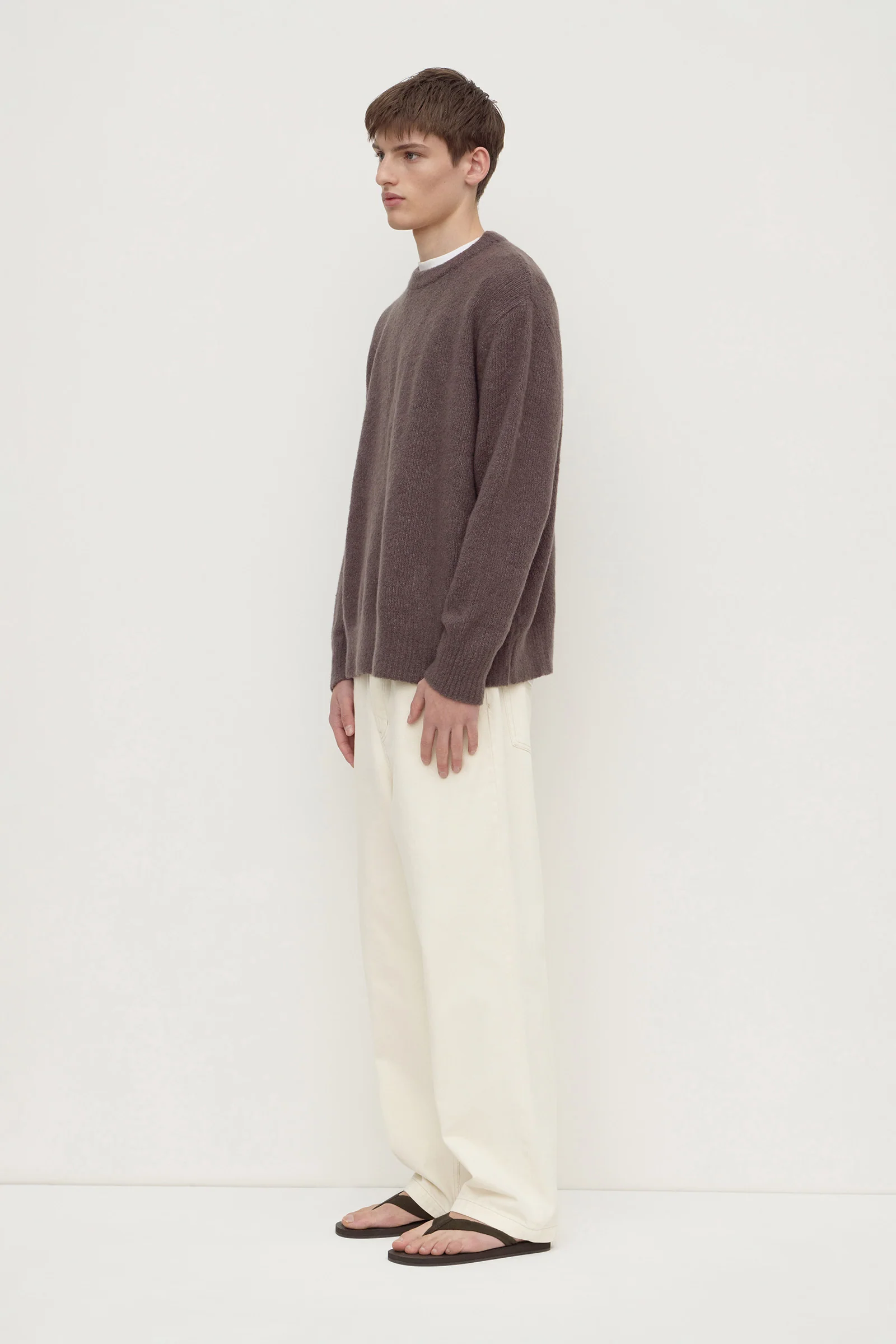 Dover Boucle Knit Cashmere Crew - Image 4