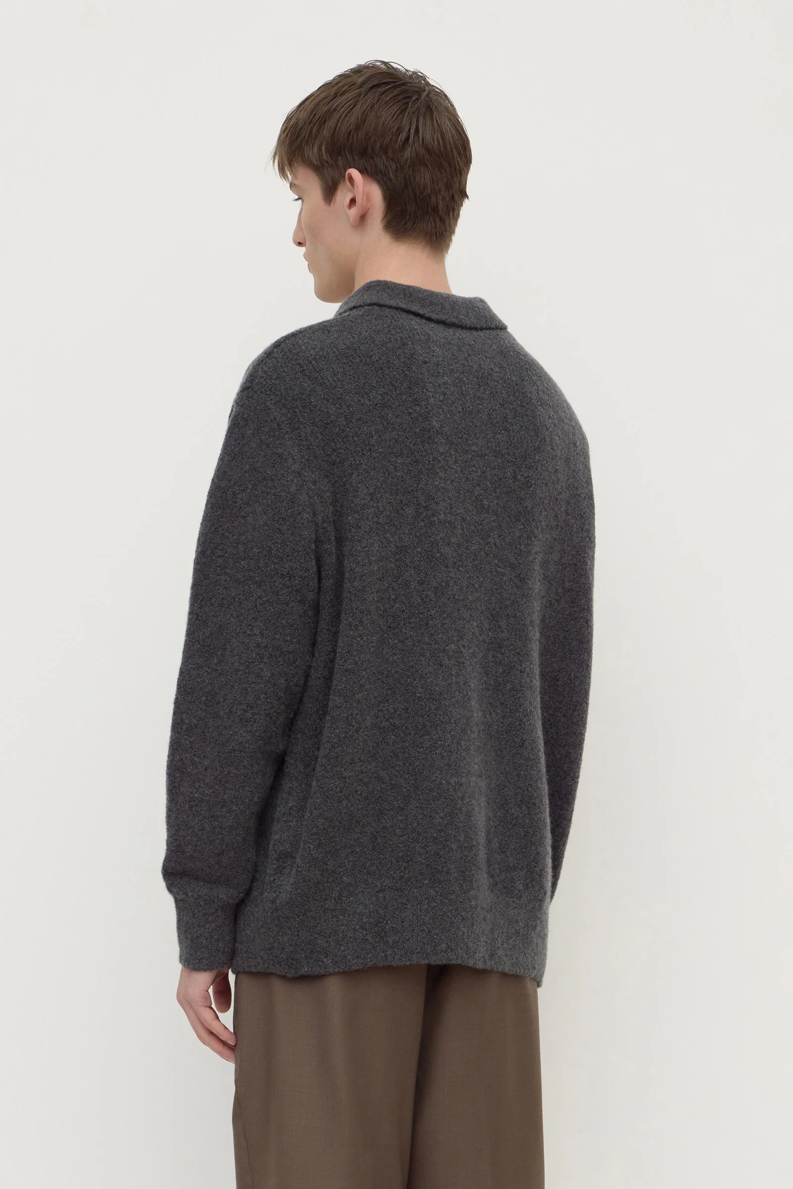 Dover Boucle Knit Cashmere Polo - Image 5