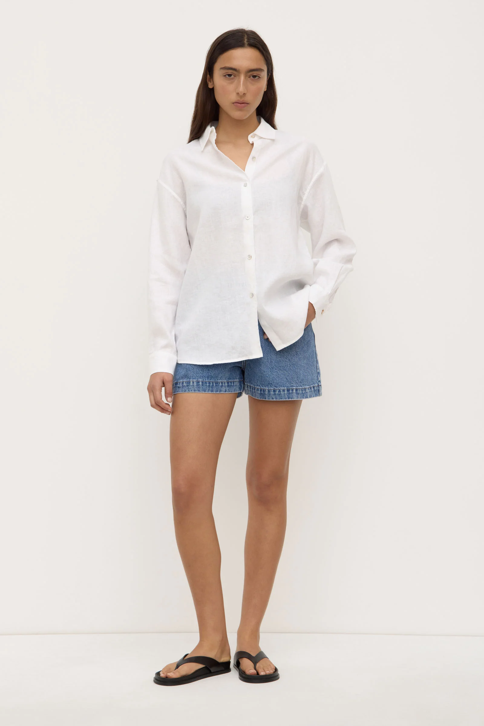 Womens Everyday Linen Shirt - Image 3