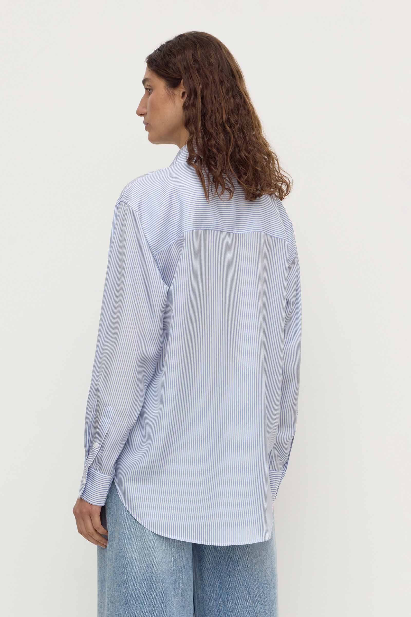 Spencer Stripe Silk Shirt - Image 6